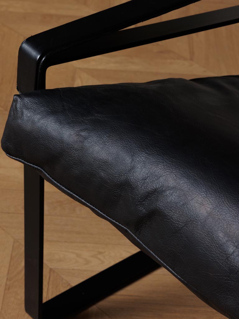 Détail structure fer forgé fauteuil Gabor noir — Bōme
