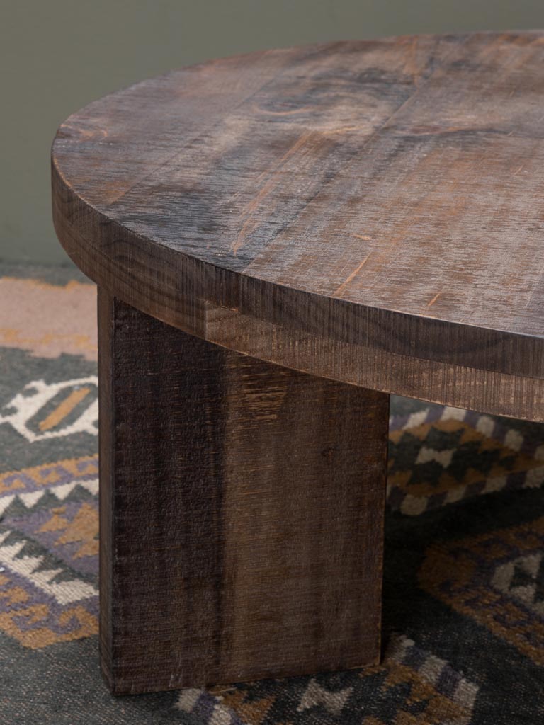 Détail pieds manguier patine table Palo — Bōme