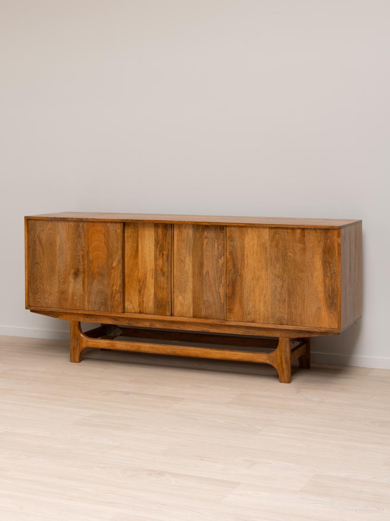 Buffet manguier massif portes coulissantes Swann vue de face — Bōme