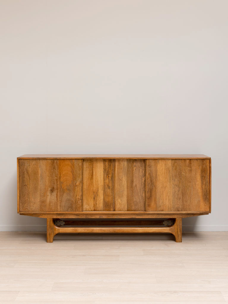 Buffet manguier massif portes coulissantes Swann vue de face — Bōme