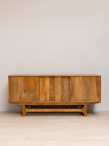 Buffet manguier massif portes coulissantes Swann vue de face — Bōme
