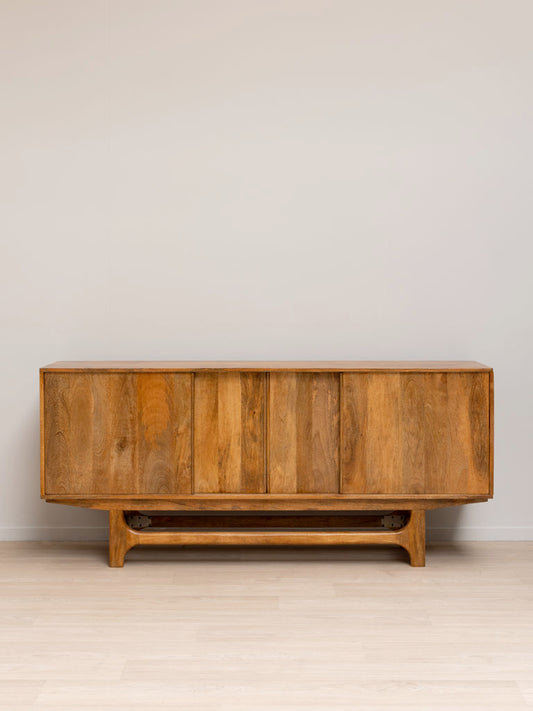 Buffet manguier massif portes coulissantes Swann vue de face — Bōme