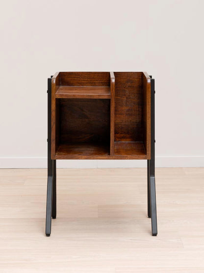 Table d'appoint manguier fer Flow vue de face — Bōme