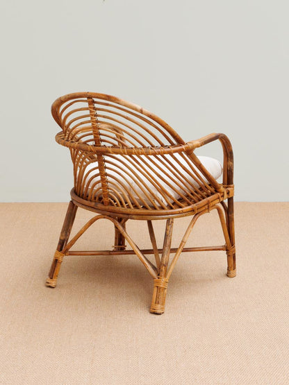 Chaise Manille tressage rotin naturel dos — Bōme