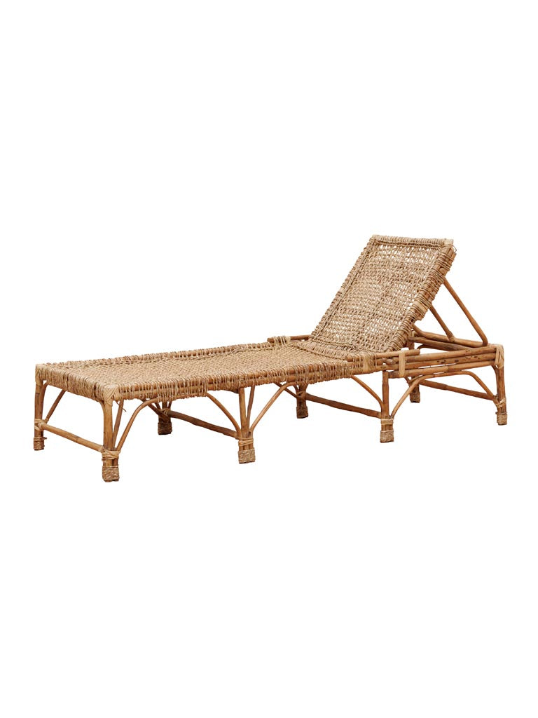 Transat bambou osier tressé Colombo 180 cm — Bōme