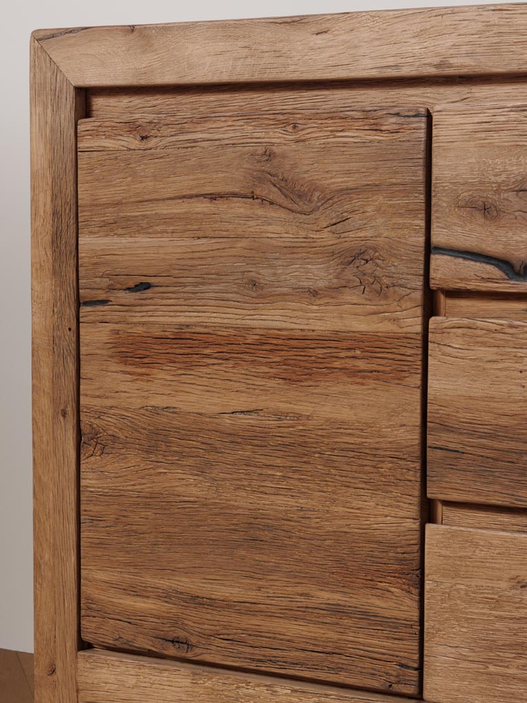 Détail veines chêne massif buffet Newhill — Bōme