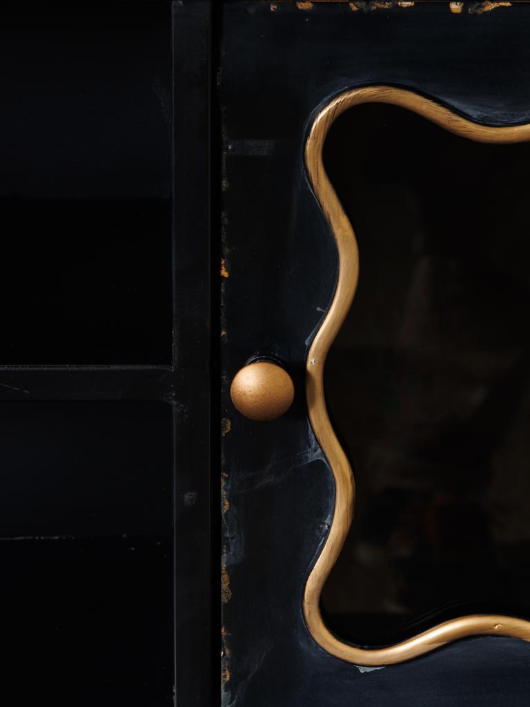 Détail structure fer noir Art nouveau bureau Sagan — Bōme