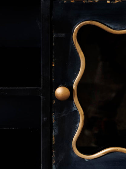 Détail structure fer noir Art nouveau bureau Sagan — Bōme