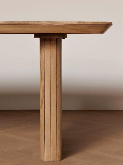 Détail pied manguier massif table Demira — Bōme