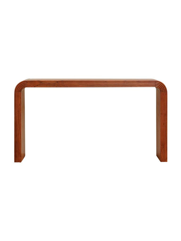 Grande console acacia Arcadia fond neutre — Bōme