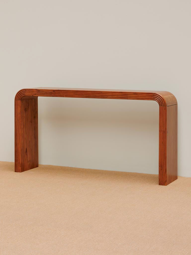 Console Arcadia acacia naturel profil 35 cm — Bōme