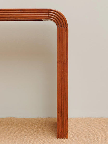 Détail veines acacia massif console Arcadia — Bōme