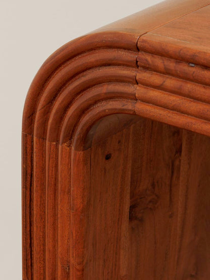 Détail veines acacia massif console Arcadia — Bōme