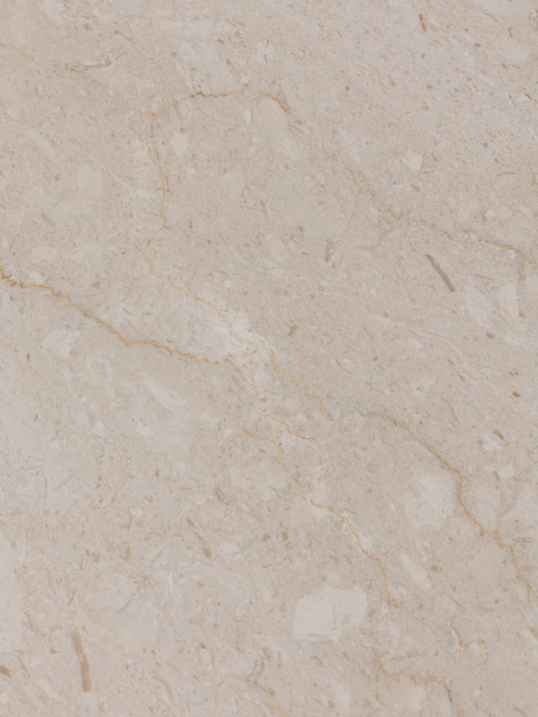 Détail plateau marbre naturel ivoire table Obsidia — Bōme