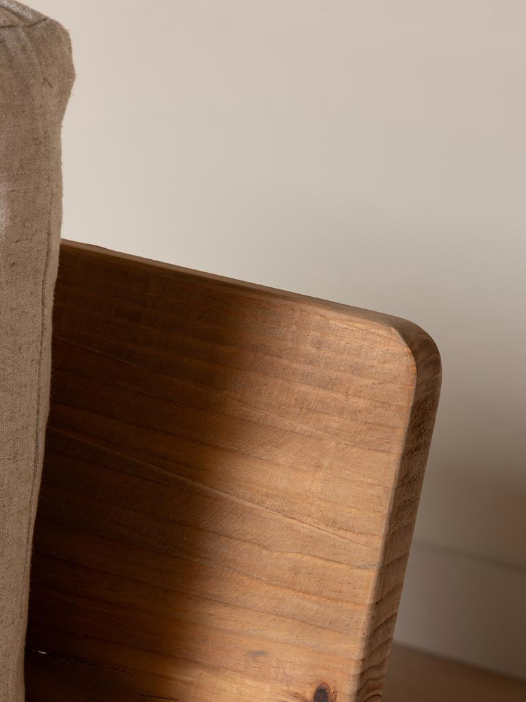Détail structure pin recyclé fauteuil Nordic Chic — Bōme