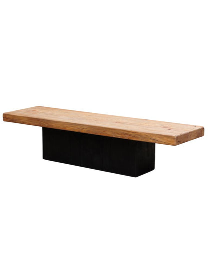 Table basse Dionysos bois clair noirci fond neutre — Bōme